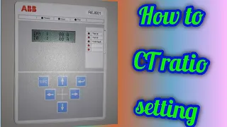 ABB REJ601 Relay CT Ratio Setting