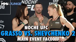 Alexa Grasso vs. Valentina Shevchenko Final Faceoff For Noche UFC Title Rematch