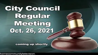 City Council Meeting 10/26/21