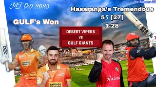 Final Battles - Desert Vipers VS Gulf Giants - DP world ILT t20 2023