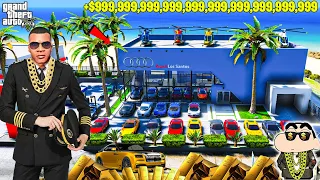 Franklin PIZZABOY OPEN NEW BILLIONAIRE CAR Showroom In GTA5 || SumitOP