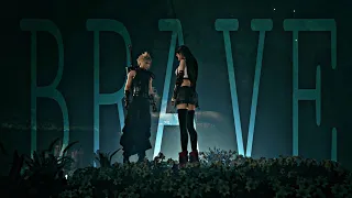 cloud & tifa - brave (ff7)