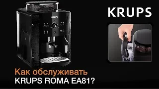 Как обслуживать автоматическую кофемашину KRUPS ROMA EA81 ?