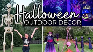 Halloween 🎃 Outdoor Decor | DIY Halloween Decorations for Outside | Front Yard Halloween Decorating