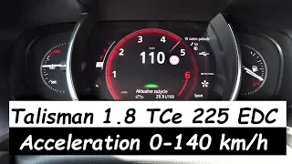 Renault Talisman 1.8 TCe 225 EDC S-Edition Acceleration Test 0-100km/h