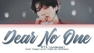 BTS (JUNGKOOK) - Dear No One (Cover English Lyrics) #HappyBirthdayJungkook