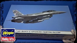 FULL VIDEO BUILD F-16D Block 52 Advanced Fighting Falcon by Hasegawa