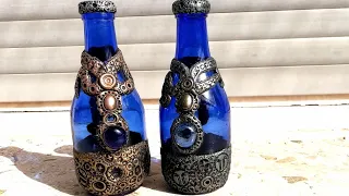 Magic potion bottle! Polymer clay decorating easy tutorial