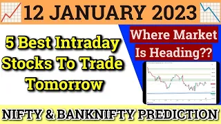 Daily Best Intraday Stocks | 12 January 2023 | Stocks to buy tomorrow | Detailed Analysis