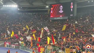 Roma - Feyenoord 4-1: prima dei supplementari dalla Curva Sud parte Roma Roma Roma, che spettacolo