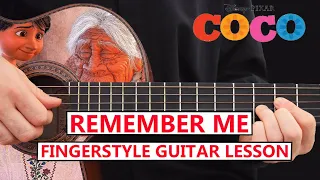 Remember me - Coco´s Movie | Fingerstyle Guitar STEP-BY-STEP Lesson