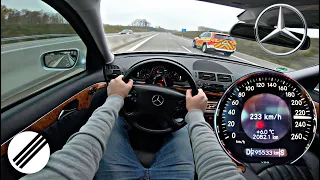 Mercedes-Benz E-Class E280 CDI W211 TOP SPEED DRIVE ON GERMAN AUTOBAHN 🏎