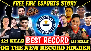 OG ELITE BREAKS THE WORLD RECORD OF THE MAFIAS | 121 KILLS IN 6 MATCHES | FREE FIRE ESPORTS STORY