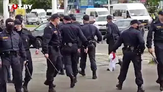 Столкновения и задержания протестующих в Витебске. 13.09.20.