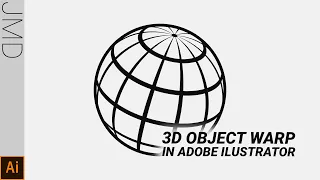 Text und Muster um 3D Formen warpen in Adobe Illustrator | JmD  [Illustrator 2020 Tutorial]