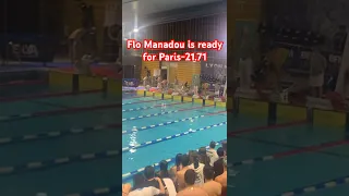 Flo Manadou is ready for Paris, he just swam a 21.71 50 free 💨🔥and a 49.11 in the 100y #swimming