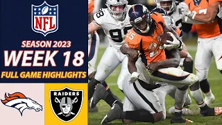 Denver Broncos vs Las Vegas Raiders FULL GAME HIGHLIGHTS Week 18 |NFL 2024 |