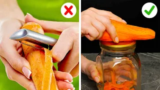 SIMPLE WAYS TO PEEL VEGETABLES AND FRUITS || 5-Minute Peeling Hacks by 5-Minute Recipes!