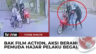 HEBOH! Pemuda Lawan Dua Begal Sekaligus, Pelaku Lari Kocar-Kacir | tvOne Minute