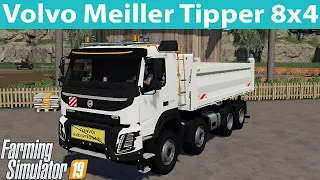 Volvo Meiller Tipper 8x4 for Farming Simulator 19