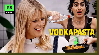 Hælder en halv flaske vodka i min pastaret