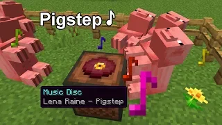 I made Pigs dance to 🎶 Pigstep in Minecraft