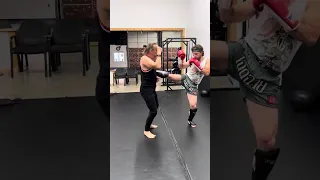 Muay Thai defense against the rear kick to the body / catch  with Ajarn Samuel Adams Ohana Muay Thai