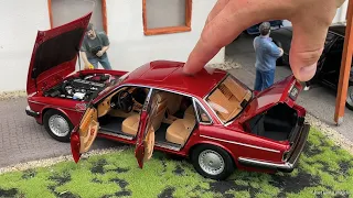 1:18 Jaguar/Daimler XJ6 (XJ40), Flamenco red - Almost Real [Unboxing]