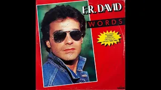 F.  R.  David  -   Words     1982    Album Completo