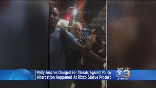 Philly Teacher Charged For Threats Against Police At Rizzo Statue Protest