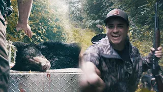 OPENING DAY BEAR ON THE GROUND! - Hunting with Hounds