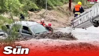 Woman pulled to safety amid Arizona flash floods