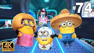 Minion Rush Tortilla chip hat, Mom and Baby minions at Anti villain League | LEVEL353-355 Ep.74 | 4K