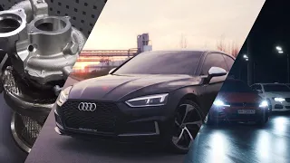 Первая едущая Audi S5 B9, гонка на большой турбе!