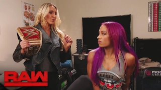 Charlotte Flair flaunts her Raw Women's Title in front of an injured Sasha Banks: Raw, Feb. 6, 2017