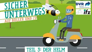 "Der Helm". Kampagne von DVR und ifz für junge Rollerfahrende.