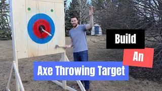 Building An Axe Throwing Target | Time Lapse | NATF Specifications | Axe Throwing
