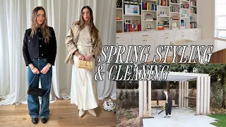 styling outfits + spring cleaning + weekly vlog ✨💐