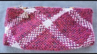 Woven Pink Clutch Assembly - Continuous Strand Weaving Project