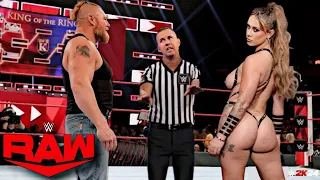 🔥Brock Lesnar Vs. Tifany Staton - Intergender Wrestling - WWE 2K24