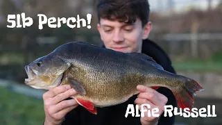 BIG PERCH fishing | Alfie Russell 4 & 5lb Perch