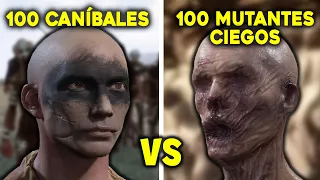 ✅ 100 CANÍBALES VS 100 MUTANTES en SONS OF THE FOREST Español BATALLA ÉPICA 1