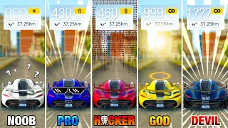 Noob😂 Vs Pro😎 Vs Hacker🤯 Vs God😇 Vs Devil👹 | Extreme Car Driving Simulator 2022 - Part - 1