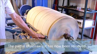 Turning a large hollow form (bowl)