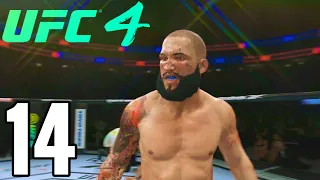 UFC 4 Featherweight Career Mode Walkthrough Part 14 - OLD JAMES CROSS HAS STILL GOT IT!