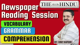 Short Course On Newspaper Reading| Learn Grammar & Vocab Through The Hindu Newspaper Reading Session