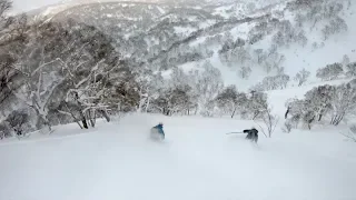 DEEP POWDER WITH FRIENDS | Top to bottom in deep Japanese snow