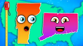 Discover Some Of The Smallest US States By Size! | US Geography For Kids | KLT Geography