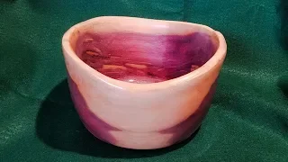 Woodturning a Cedar Log and finishing with Epoxy Resin