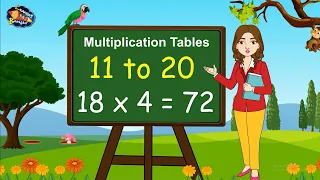 Times Tables | Tables of 11-20 | Multiplication Tables | 11-20 का पहाड़ा | Maths Tables